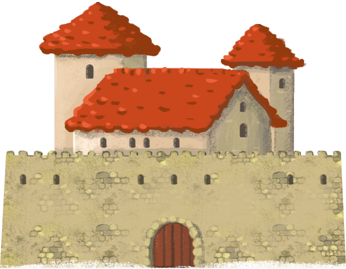 A castle from the sidescrolling RTS Open The Gates!