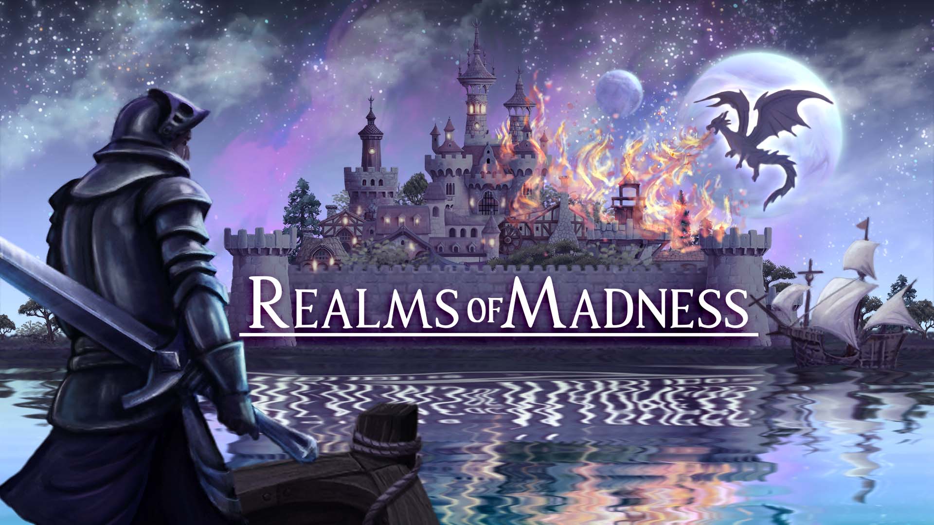 A fantasy castle battle scene from Realms of Madness