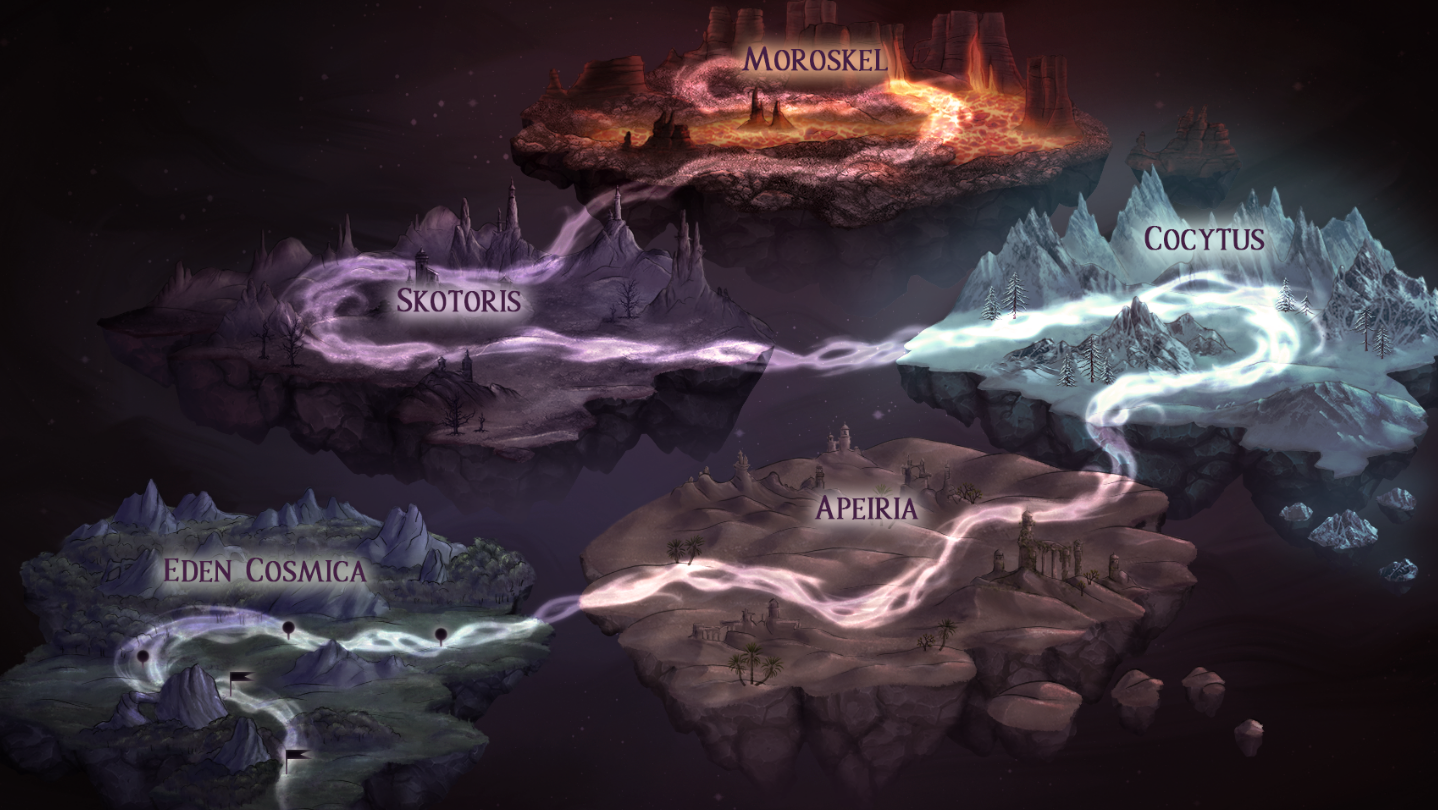 World map for Realms of Madness
